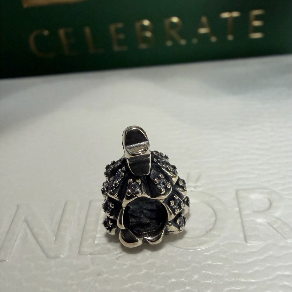 Pandora Silver Christmas Tree With CZ Accents Charm - Picture 4 of 5